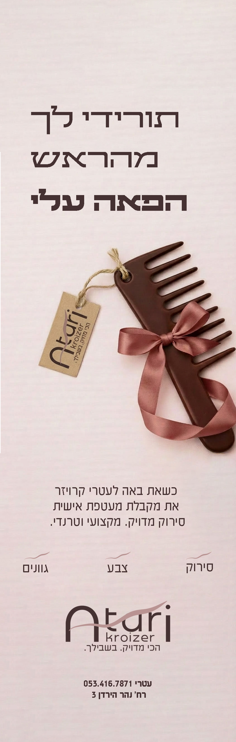 לוגו ומודעה לפאנית - עיצוב של חיה עיצוב ועריכה
