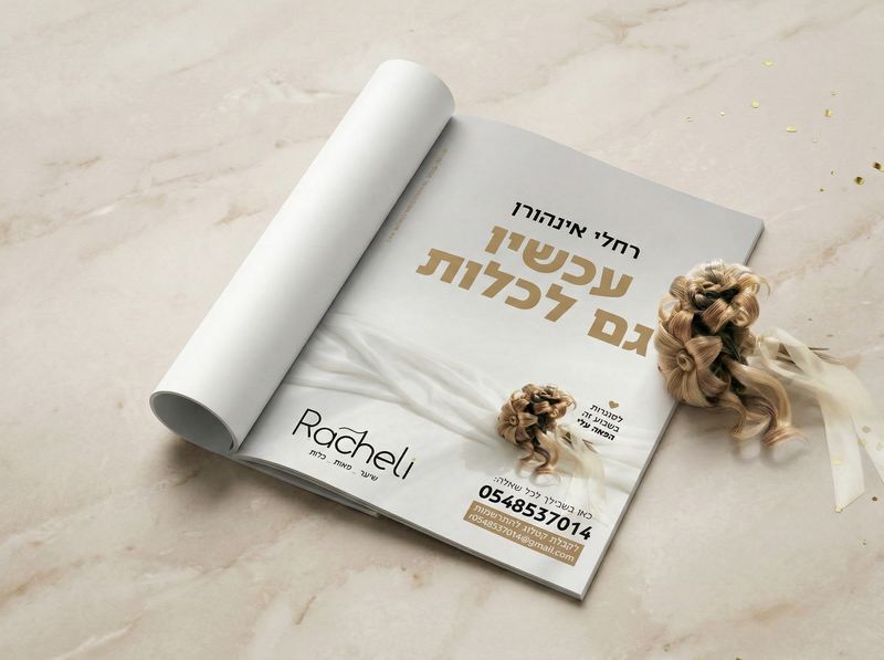 פרסום לרחלי אינהורן - עיצוב של תמר פוזן